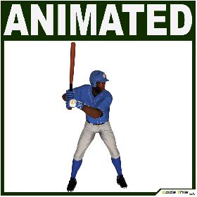 Black Baseball Player CG (BATTER)